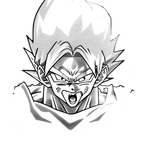 Combine elements from Dragonball Z and My Hero Academia to create a unique anime crossover tattoo design tattoo design idea