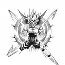 dragonball z goku tattoo design idea