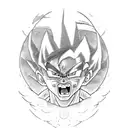 dragonball z goku tattoo design idea
