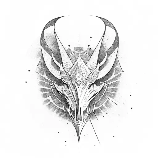 thestral tattoo design idea