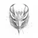 thestral tattoo design idea