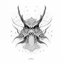 thestral tattoo design idea