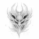 thestral tattoo design idea