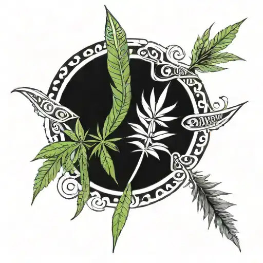 marijuana Hispanic farming tattoo design tattoo design idea