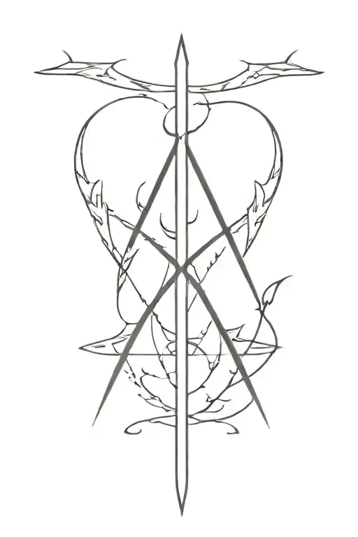 frostmourne runes engraved tattoo design idea