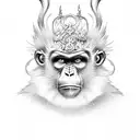 monkey king tattoo design idea