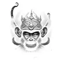 monkey king tattoo design idea