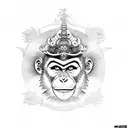 monkey king tattoo design idea