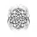 celtic witch knot  tattoo design idea
