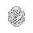 witch knot created by roots tattoo design idea