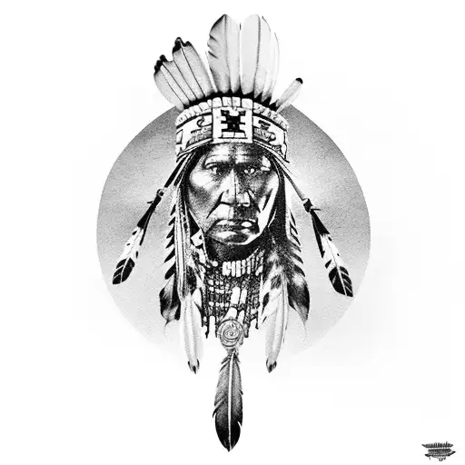 native American tattoo design idea