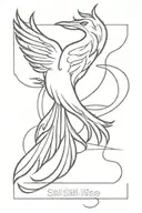 phoenix and "still I rise"  tattoo design idea