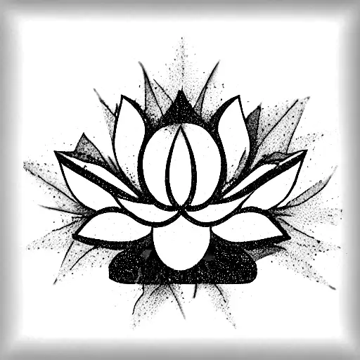 spiritual crown chakra lotus flower purple mandela  tattoo design idea