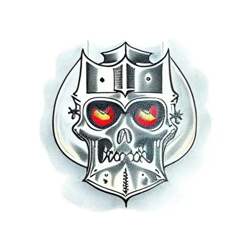 Gothic Medieval Knight tattoo design idea