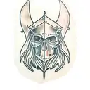 Gothic Medieval Knight tattoo design idea