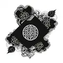 the four stoic virtues tattoo design idea