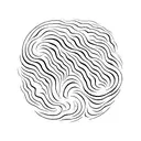 A stock market graph transformed into an intricate ocean wave tattoo design idea