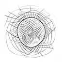 A stock market graph transformed into an intricate ocean wave tattoo design idea