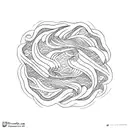 A stock market graph transformed into an intricate ocean wave tattoo design idea