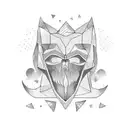 card magic tattoo design idea