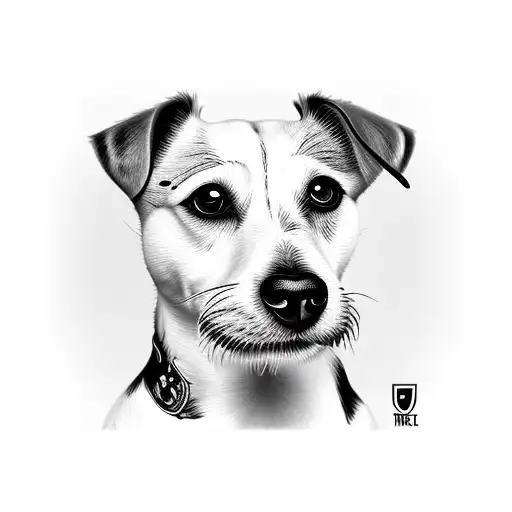 jack russell ..tattoo design . .by π ..@ Engraved Circus Tattoo design ..  Zografou | Engraved Circus Tattoo Parlour