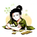 Design a Shikamaru tattoo that incorporates his strategic mind, love for shogi, and connection to nature. tattoo design idea