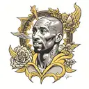 Kobe Bryant heaven tattoo design idea