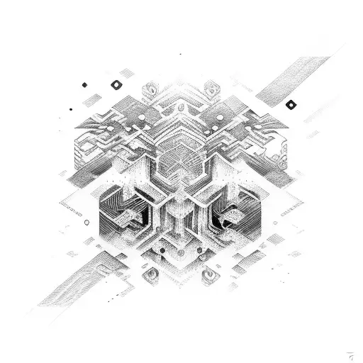 cyber sigilism  tattoo design idea