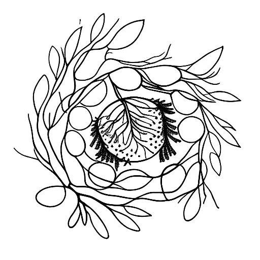 juniper branch  tattoo design idea