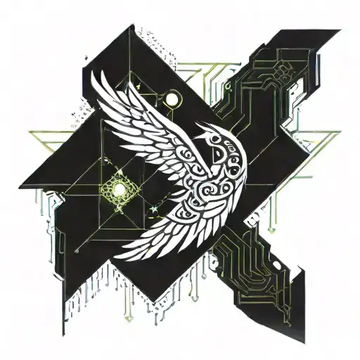 angel demon half angel tattoo design idea