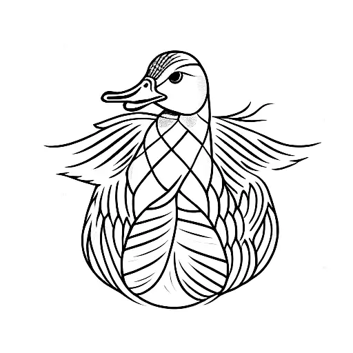 Duck  tattoo design idea