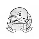 Rubber duck tattoo design idea