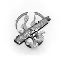 glock woth silencer  tattoo design idea