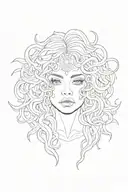 see no evil speak no evil hear no evil medusa goddess face tattoo design idea