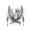 eagle wings  tattoo design idea