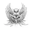 eagle wings  tattoo design idea