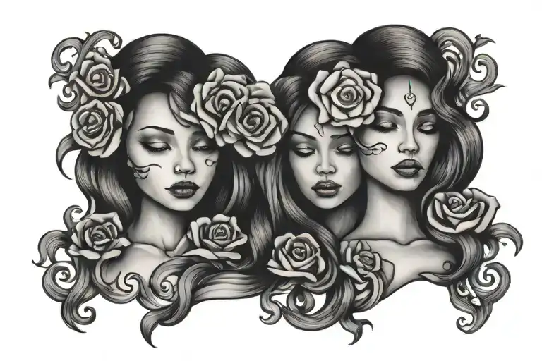 soul sisters tattoo design idea