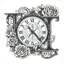 the date february 5th 2024 in roman numerals tattoo design idea