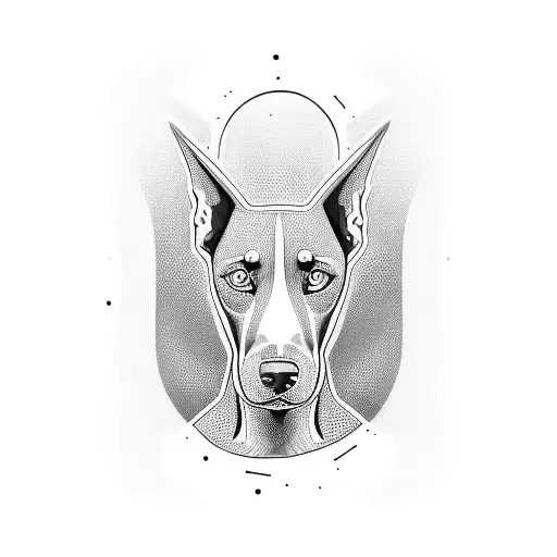 doberman  tattoo design idea
