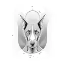doberman  tattoo design idea