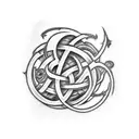 labyrinth tattoo design idea