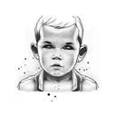 Childs name, River, Boy, Rustic, Manly tattoo design idea