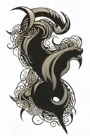 Capricorn symbol tattoo design idea