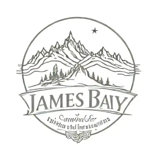 James Bay logo and wanderlust tattoo design idea