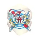 roman numerals 4•2•16 tattoo design idea