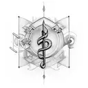 Incorporate musical notes and welding tools in a unique design tattoo design idea