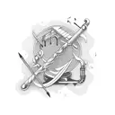Incorporate musical notes and welding tools in a unique design tattoo design idea