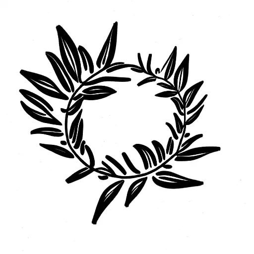 Rosemary  single branch tattoo design idea