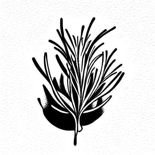 Rosemary tattoo design idea