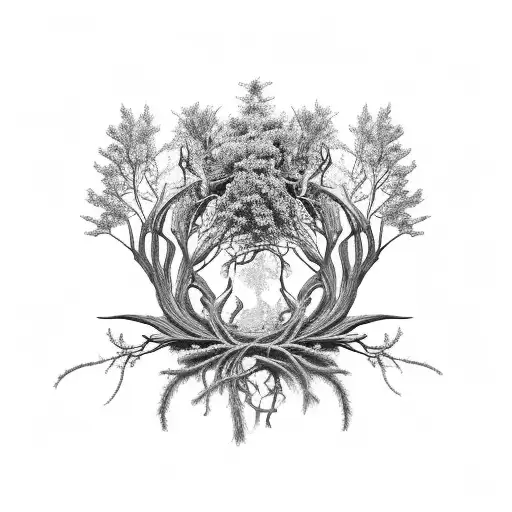 Rosemary long branch tattoo design idea